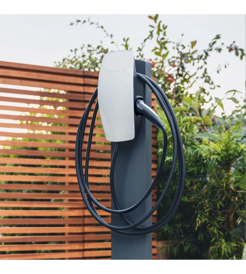 Tesla Pedestal for Wall Connector + Integration Nextech Energy Systems