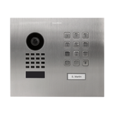 DoorBird Flush-Mounted Multi-Unit IP Video Door Station with 1 Call Button & Keypad + Installation