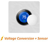 Nest Pro Smart Thermostat w/ Professional Installation + 1 Remote Sensor + Custom Wall Plate + Single Fan Speed Included (T3BP)