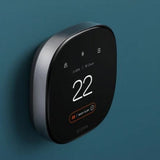Ecobee Smart Thermostat Premium w/ Professional Installation + 1 Remote Sensor + up to 3 Fan Speeds Included (ELM)