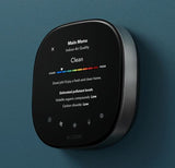 Ecobee Smart Thermostat Premium w/ Professional Installation + 1 Remote Sensor + up to 3 Fan Speeds Included (ELM)