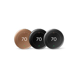 Nest Pro Smart Thermostat 4th Gen. w/ Professional Installation + 1 Remote Sensor + Up to 3 Speeds Included (T1)