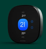 Ecobee Smart Thermostat Premium w/ Professional Installation + 1 Remote Sensor + up to 3 Fan Speeds Included (435)