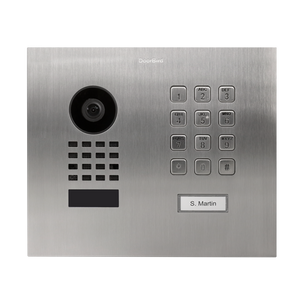 DoorBird Flush-Mounted Multi-Unit IP Video Door Station with 1 Call Button & Keypad + Installation