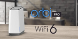 Orbi Pro Advanced WiFi 6 Tri-Band Mesh System, Router + 1 Satellite + Installation