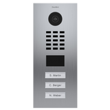DoorBird Flush-Mounted Multi-Unit IP Video Door Station with 1 to 6 Call Buttons + Installation
