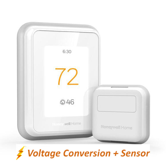 Honeywell Home T10 WIFI Smart Thermostat w/ Professional Installation + 1 Remote Sensor + SIngle Speed Included (CHURCH)