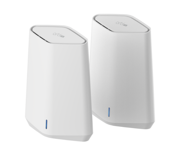 Orbi Pro 5.4Gbps WiFi 6 Tri-Band Mesh System, Router with 1 Satellite + Installation (505)