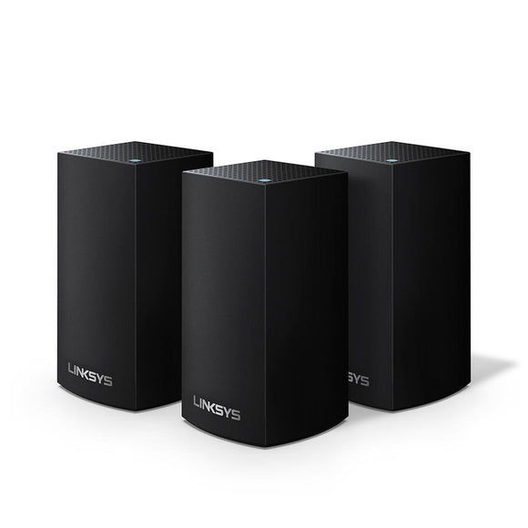 Linksys Velop Intelligent Mesh WiFi System, 3-Pack Black, Dual Band + Installation
